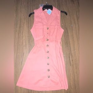 E & M pink blush dress.